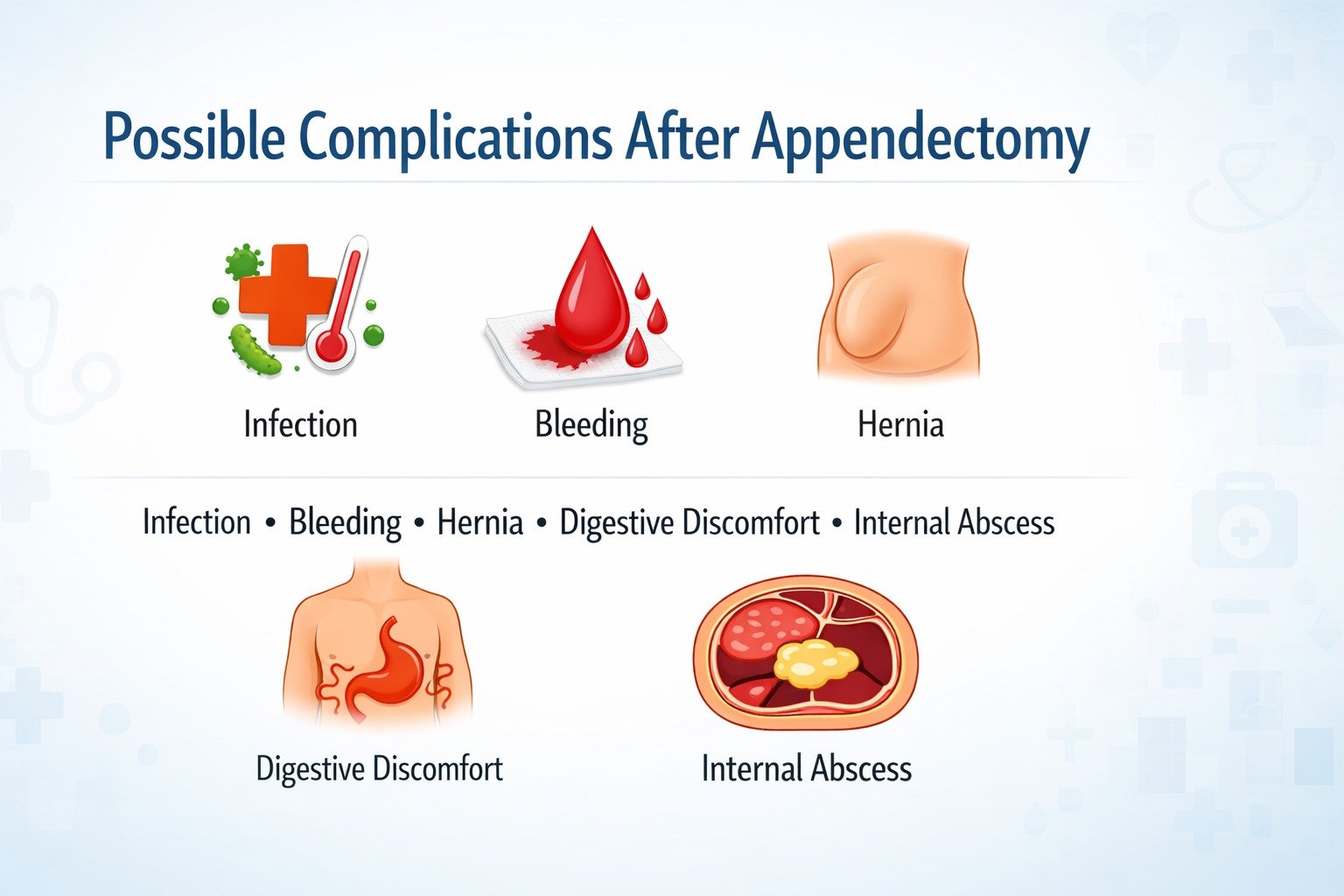 Possible Complications After Appendectomy