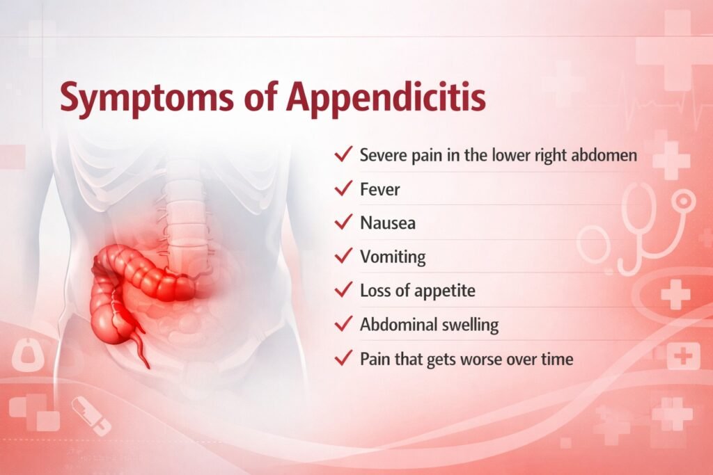 Symptoms of Appendicitis